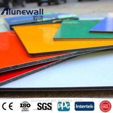 Alunewall PVDF coating A2 B1 grade fireproof Aluminium Composite Panel